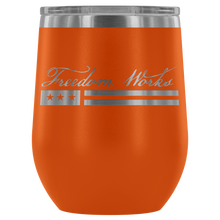 Load image into Gallery viewer, Freedom Works Logo Wine Tumbler
