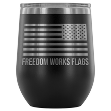 Load image into Gallery viewer, Freedom Works Flags Wine Tumbler
