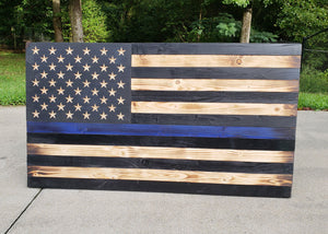 Thin Blue Line USA Flag