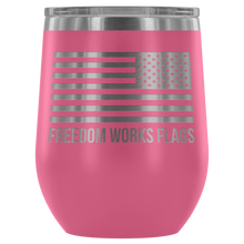 Load image into Gallery viewer, Freedom Works Flags Wine Tumbler
