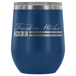 Freedom Works Logo Wine Tumbler