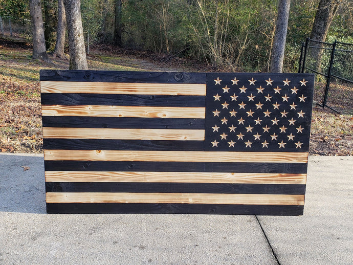 Reverse Side Subdued USA Flag